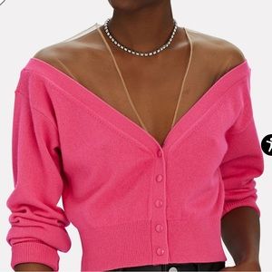 Alexander Wang Pink Cardigan Sweater